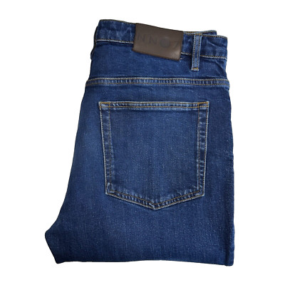 NN07 Jeans Herren W32 L25 Blau Regular Straight Stretch Denim Mid Rise Johnny...