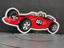 VRHTF VINTAGE STYLE NHRA "#40 "STP TURBINE INDY CAR" 2.5" X 6" STICKER