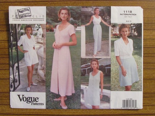 VOGUE PATTERN - 1118 LADIES DRESS JACKET TOP SKIRT SHORTS PANTS SIZE 6-8 USED - Picture 1 of 2
