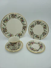 Lenox Holiday Tartan China Dinnerware 5pc Place Setting Set *DISPLAYED ONLY*