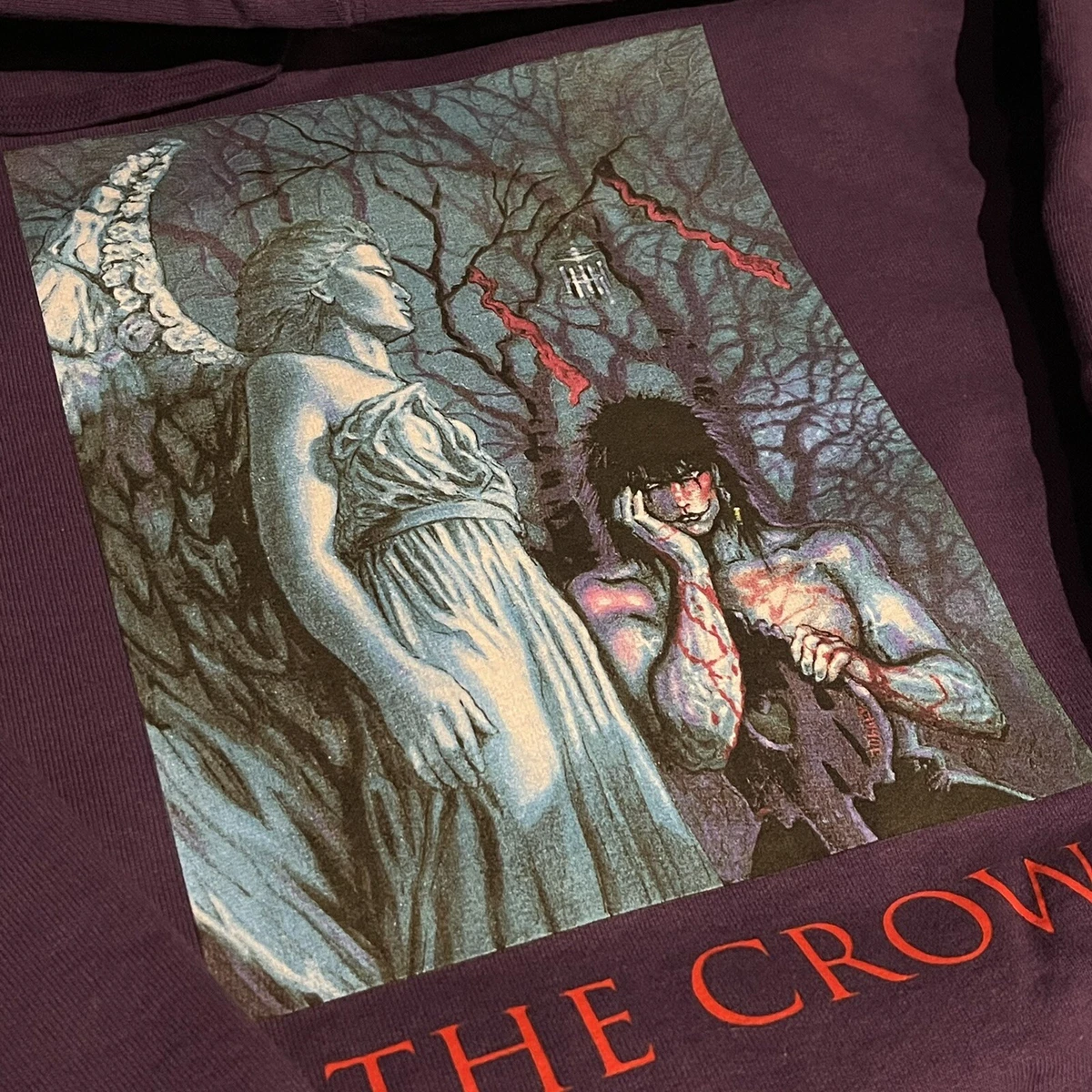 Supreme The Crow Hooded Sweatshirt Dusty Purple Large New | eBay