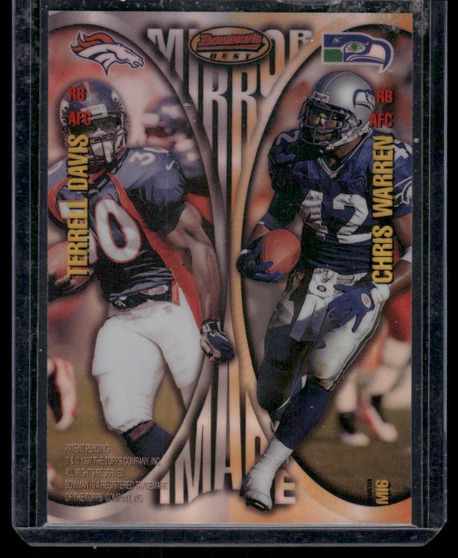1997 Bowman's Best #MI6 Watters Anderson Warren Davis Mirror Images Refractor