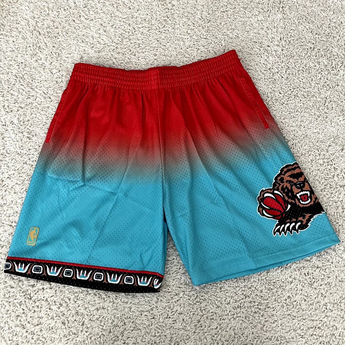 Mitchell & Ness Men's Vancouver Grizzlies Swingman Shorts Teal Large