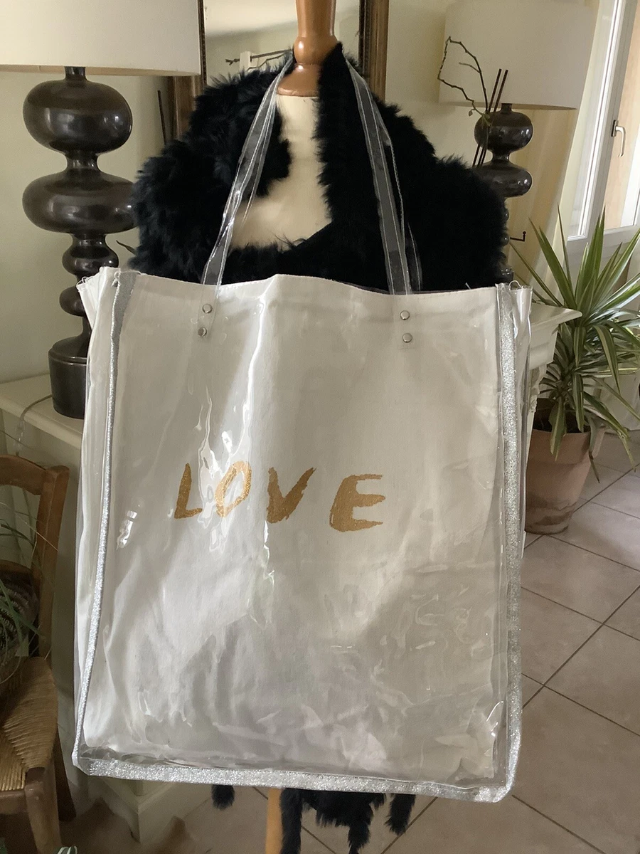 Sac cabas cheap transparent