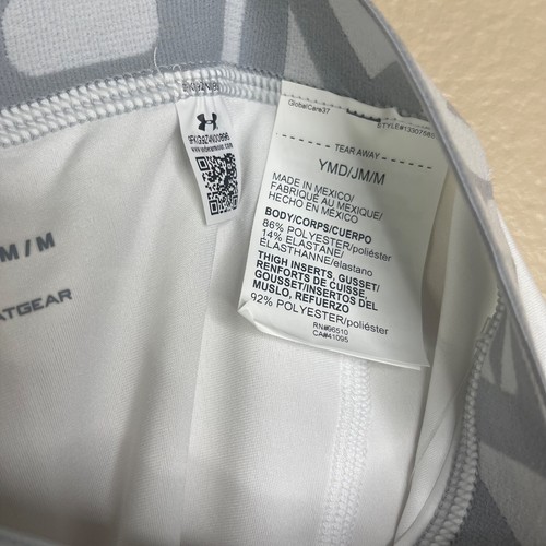 Under Armour HeatGear® Boys Shorts Polyester Stretch White Logo UA 1330758 100 - Picture 15 of 20