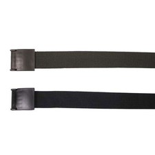 Gürtel mit Metallklappenschloss in Matt Silber 3,2 cm Breit Bundeswehr Militär