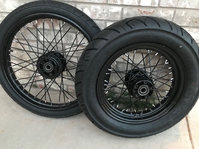 2012 Harley-Davidson Sportster 1200XL 883XL Wheel Set Black Black