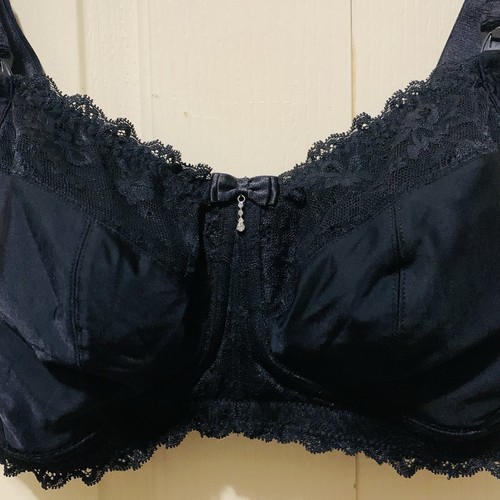 HOTMILK Black Lace Nursing Bra Wireless Intimates Lingerie Womens Size 16DD/38DD - Picture 4 of 11