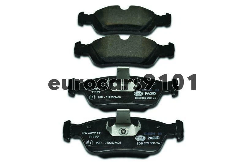 Передние тормозные колодки с датчиком колодки BMW 323Ci 328Ci Hella 34351164371 34116761244 - Изображение 3 из 4