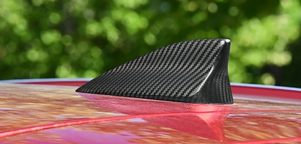 Fibra de carbono DURA REAL para Mazda CX-5 2015-20 aleta de tiburón techo tapa embellecedor Foto 4 de 4