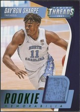 2021-22 Chronicles Threads Day'Ron Sharpe Rookie Memorabilia Green Parallel
