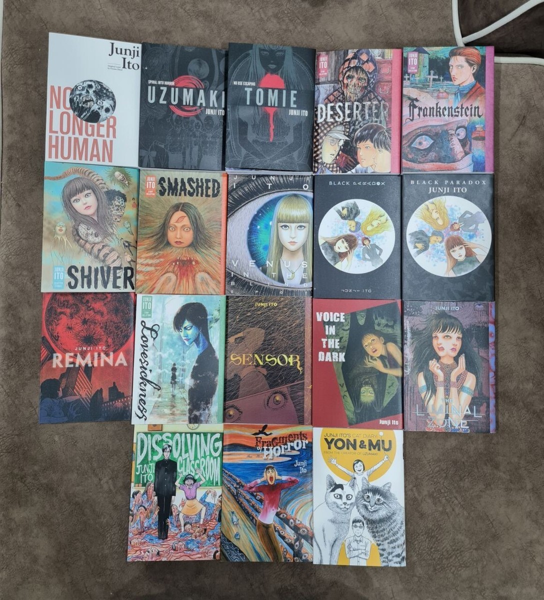 Junji Ito Story Collection Manga Volume 1-18 English Version Comic