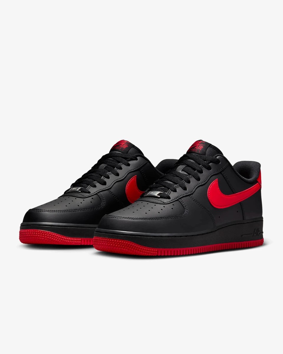 Nike Air Force 1 '07 FJ4146-002 Black/Black/University Red