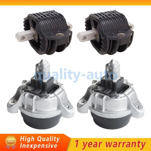 4pcs Engine LH & RH Engine Motor Mounts Transmission Mount For BMW F10