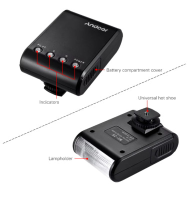 Compact mini universal Flash fit Sony RX1R II Fujifilm X100V Leica Q2 Camera