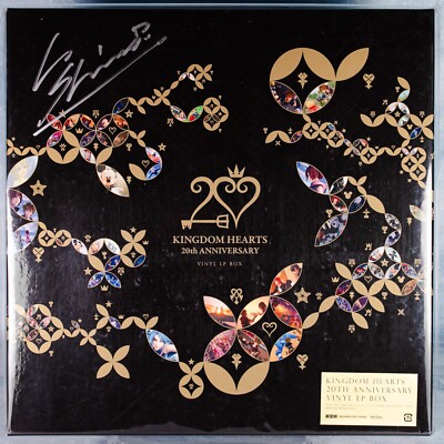 Kingdom Hearts 20th Anniversary Vinyl SIGNED Yoko Shimomura 3X LP