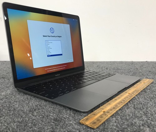 Apple MacBook A1534 MNYF2LL/A 2017 2K 12" Laptop m3-7Y32 8GB RAM 256GB NVMe