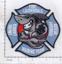 Florida - Fort Lauderdale Engine Ladder Rescue Fireboat 49 FL Fire Dept Patch