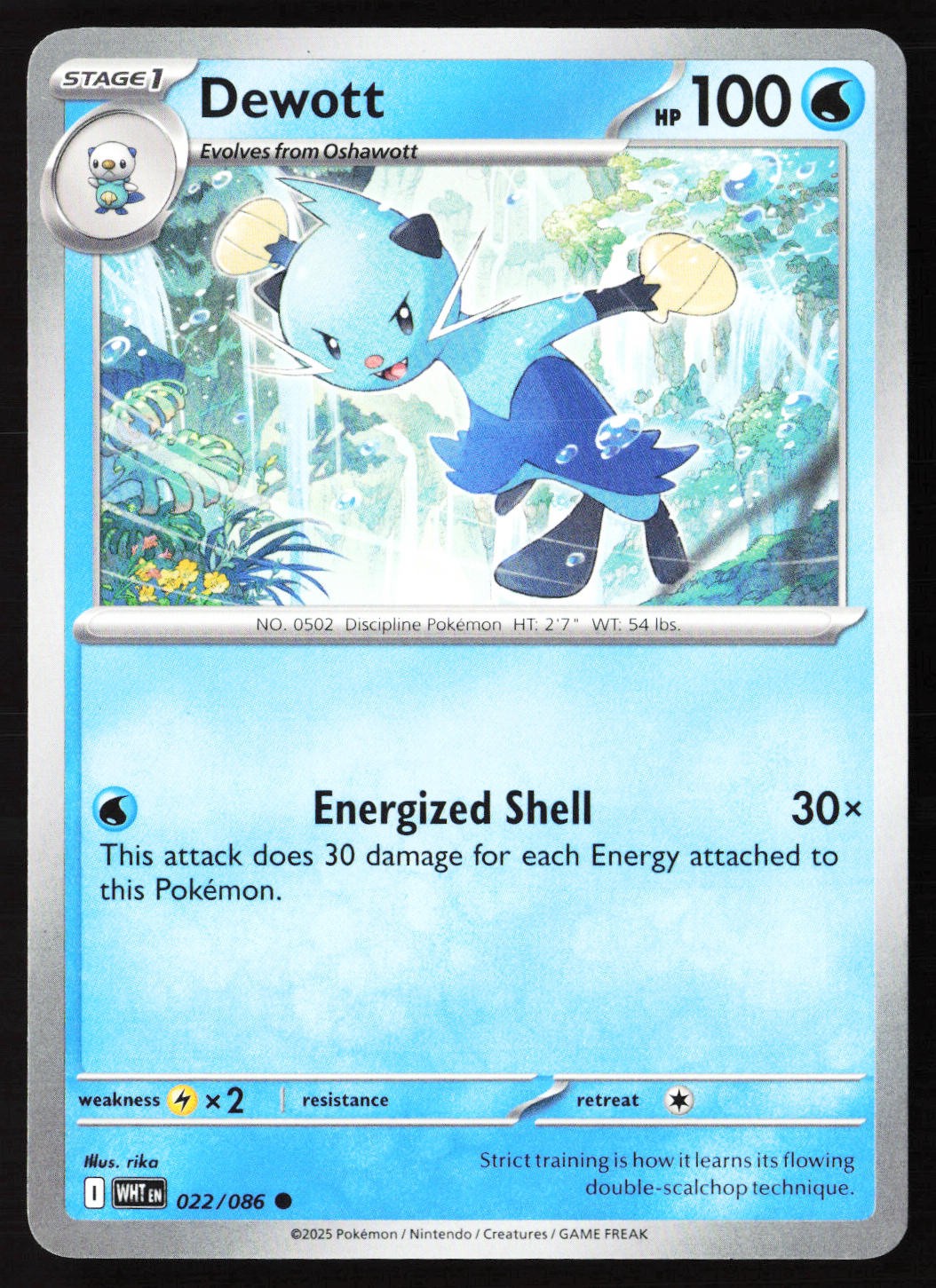 Dewott 022/086 SV: White Flare Pokemon