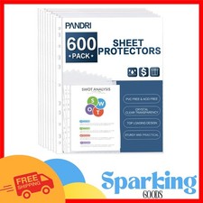 600 Pack Clear Heavy Duty Sheet Protectors for Long-Term Document Care