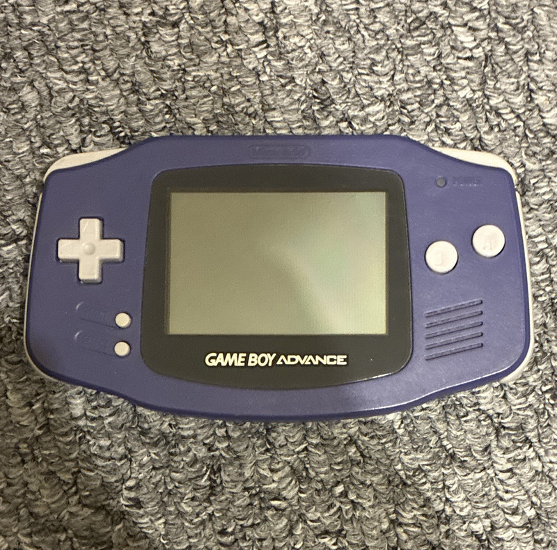 Nintendo Game Boy AGB-001 Purple White (MISSING BACKPLATE)