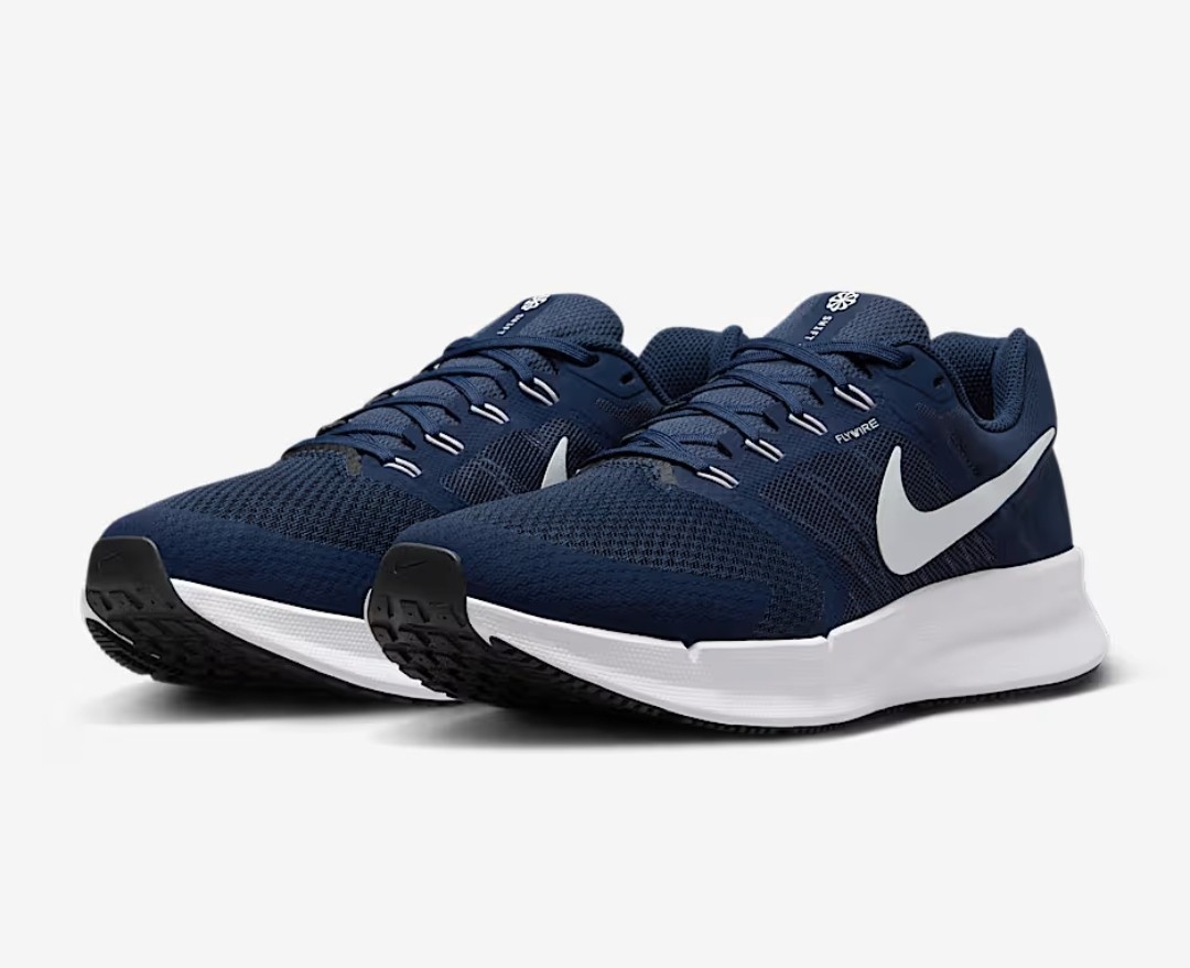 Nike Flyknit Athletic Running Shoes in Blue and Black Nike Mens Air Zoom Fly 4 Black Blue Flyknit Athletic Running  main image 2