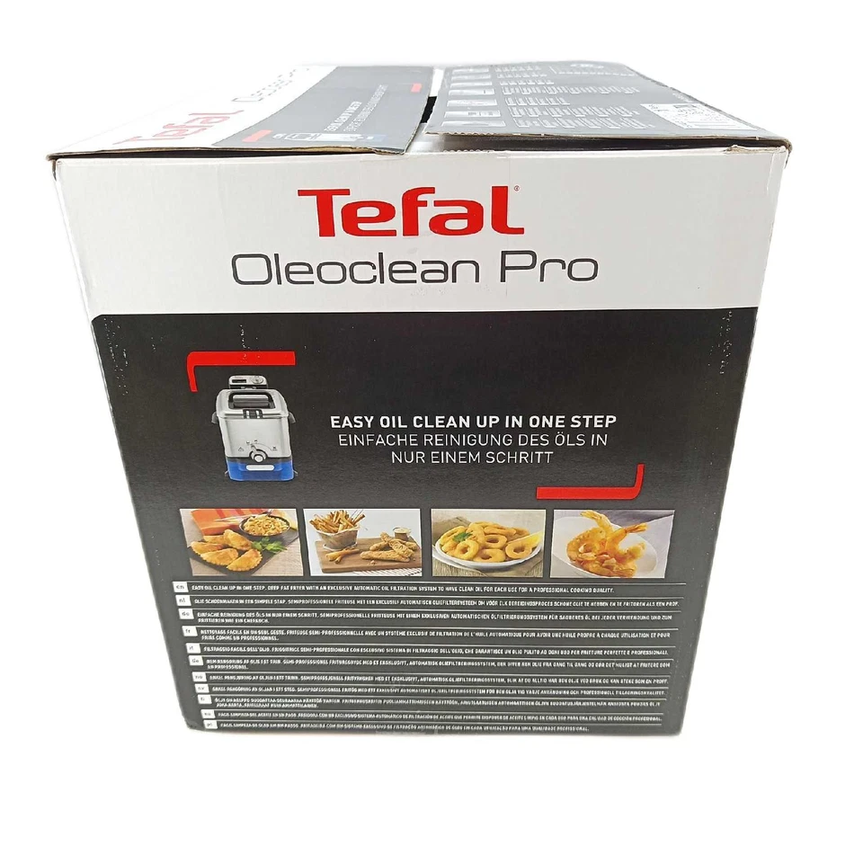 Tefal Fritteuse Küchengeräte FR8040 Oleoclean Pro Inox Design Kapazität 1,2 Kg  - Bild 3 von 4