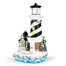 Christmas Village Buildings, 13" Light Up Christmas Village House, Xmas Light...