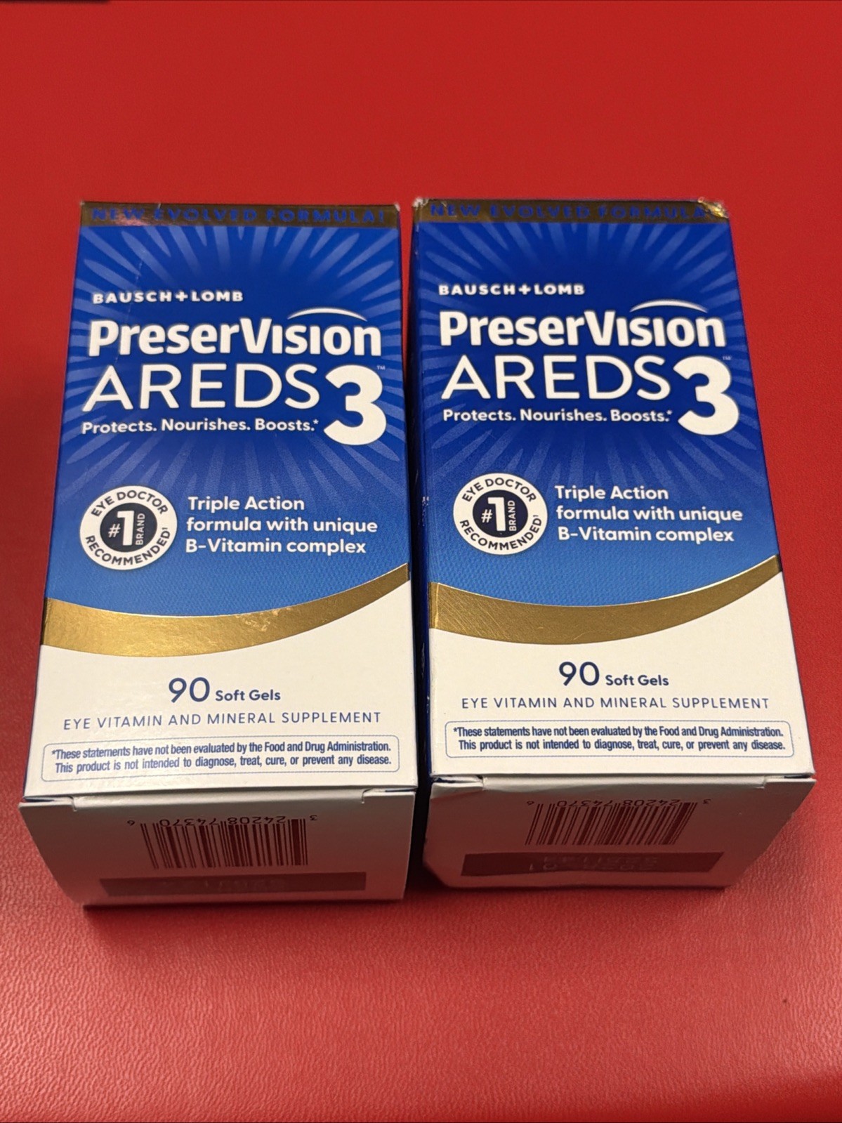 PreserVision AREDS3 Eye Vitamin Soft Gels 2-pack  90ct Ex 12/2027+