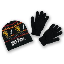 Image of Harry Potter Gryffindor Kids Hat & Glove Set Combo