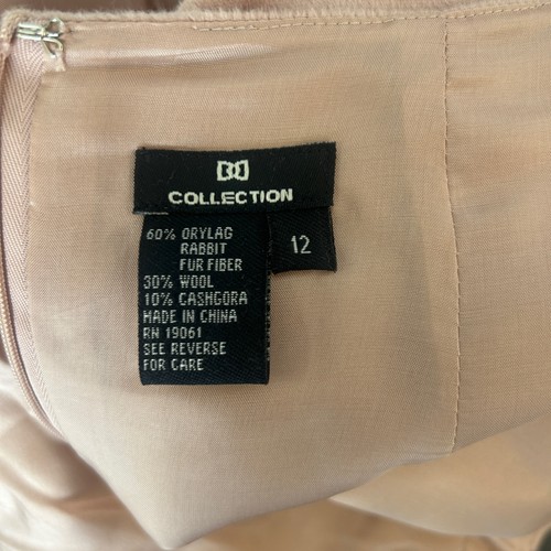 Doncaster DD Collection Rabbit Hair Cashmere Blend Pink Skirt Suit 12 ...