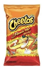 Cheetos Flaming Flamin Hot Crunchy 8 Oz Crisps  3 Pack American USA Import