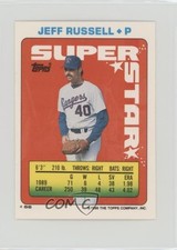 1990 Topps Super Star Sticker Back Cards Jeff Russell Jack Clark Chris Bosio fm0