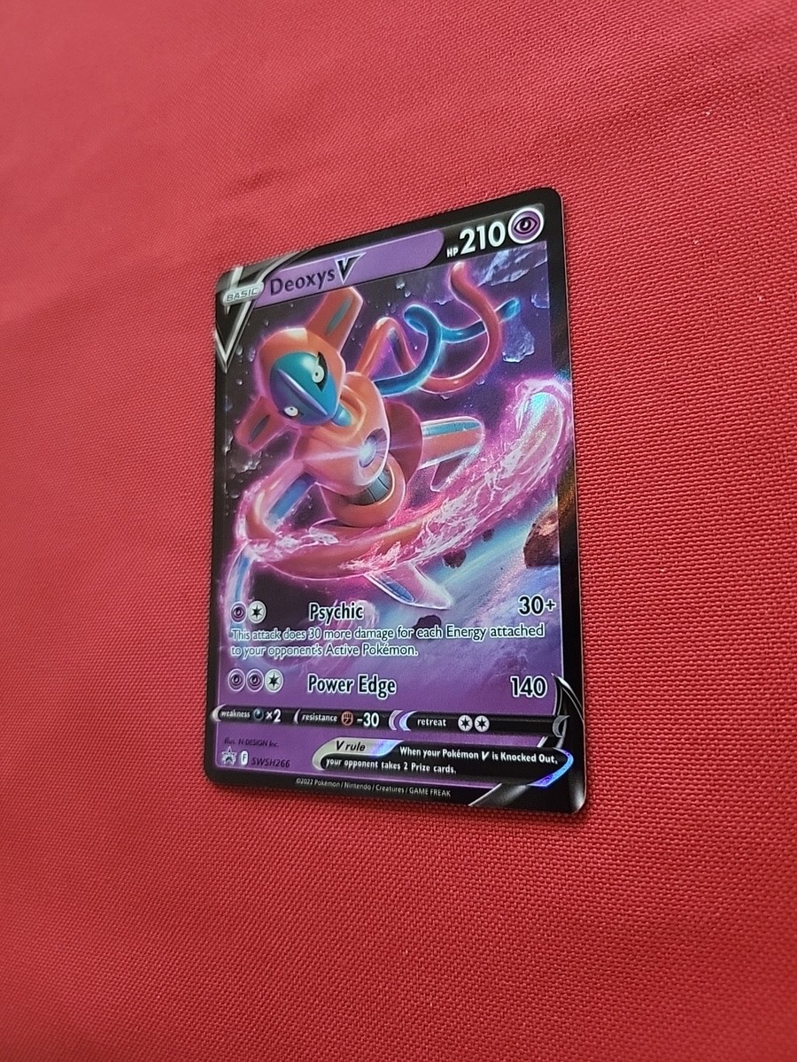 deoxys v pokemon card value  SWSH Black Star Promos SWSH266 Price  $1.83 Black Star Promos Type Deoxys V - SWSH266 -