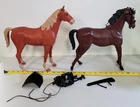 Y-425 VINTAGE LOUIS MARX JOHNNY WEST HORSES & ACCESSORIES-THUNDERBOLT & FLAME!