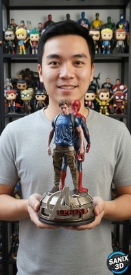 Spiderman   3D Resin Druck Figur Modell | Unbemalt & mehrteilig zum Bemalen