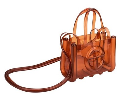 Melissa x Telfar Small Jelly Shopper Bag Brown Mini Handbag PVC | eBay