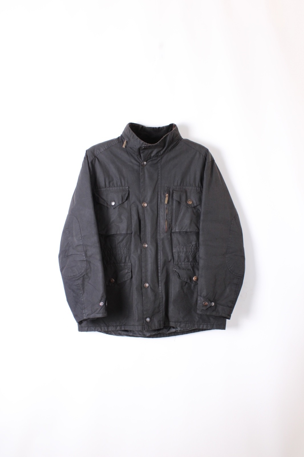 Barbour Sapper Waxed Jacket Black Large