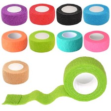 1 Inch Self Adhesive Bandage Wrap, 9 Pack, Multi Colors  Cohesive Bandage Self