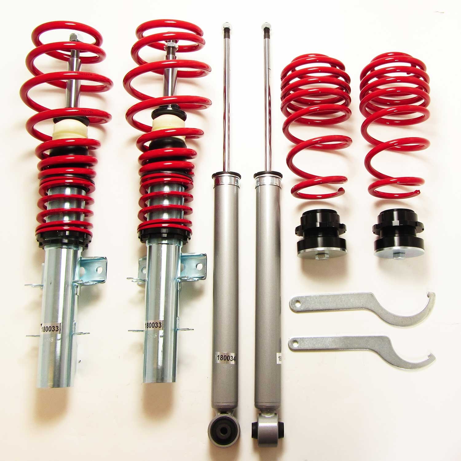 Amortisseur RedLine VW Polo 9N et Fox 5Z kit suspension combiné fileté