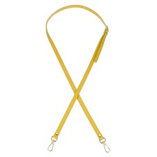 47" Adjustable PU Leather Purse Strap with Gold Hardware Yellow