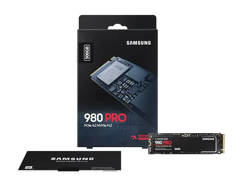 SAMSUNG 980 PRO 500GB PCIe Gen 4.0 x4 NVMe M.2 Internal SSD MZ-V8PXXXB New - 第 1/3 張圖片