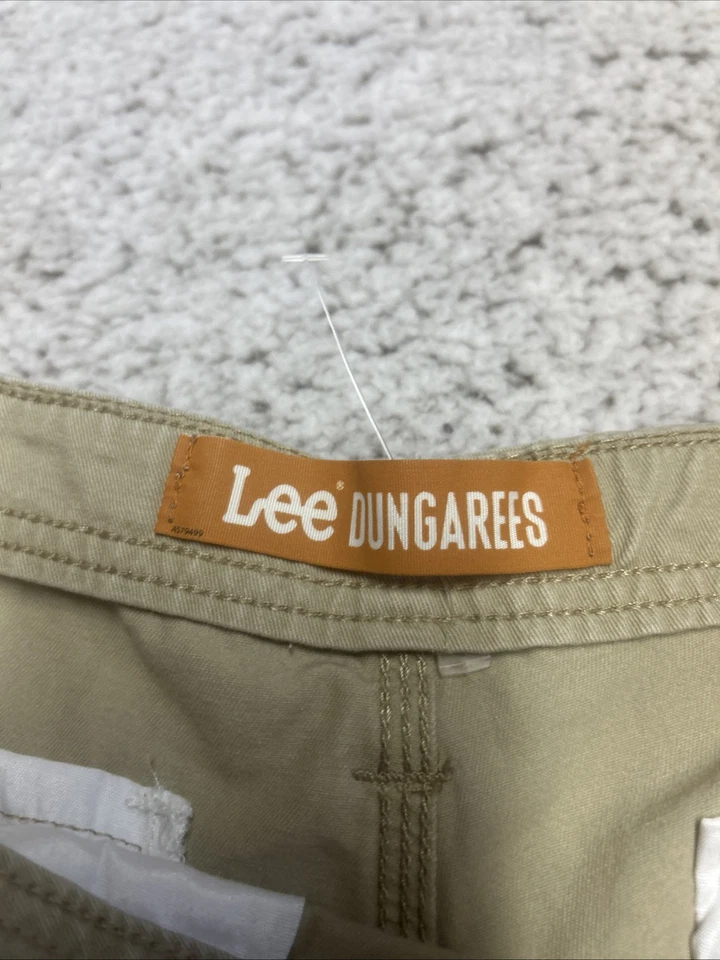 "De colección Lee peto pantalones cortos cargo para hombre talla 38x11"" caqui Buddy Lee probado años 80 90" Foto 2 de 4