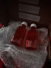 RX Medicine Plastic Graduated Oval Amber Bottles/Caps 2 OZ Size 10 Pack