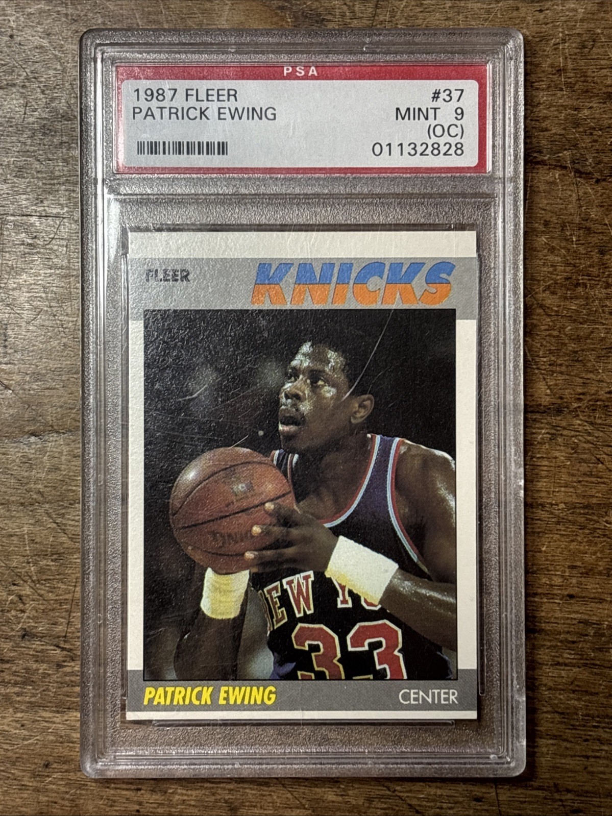 1987 FLEER BASKETBALL #37 PATRICK EWING PSA 9 MINT HIGH END