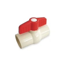 Mueller 107-126 1-1/4" CPVC Socket Ball Valve Inline