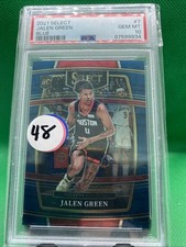 2021-22 Panini Select - Concourse Blue Prizm #7 Jalen Green (RC) PSA 10
