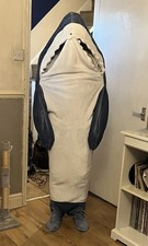 Shark Blanket Adult Cartoon Sleeping Bag Pajama Hooded Warm Flannel Funny Homewe