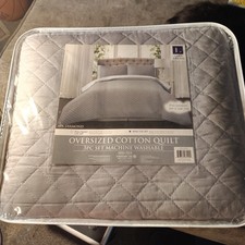 Lush Decor Cotton Oversized Cotton Quilt King 3 Pc Set Machine Washable