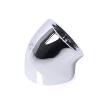 Alphacool 17593 Chrome Brass Pipe Connector 1/4" 45° 21mm Eiszpafen